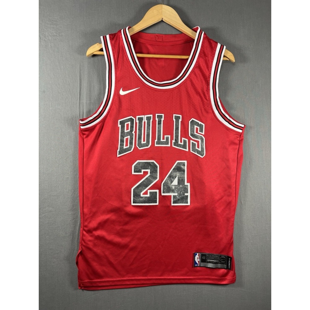 Men's Nike Chicago Bulls Lauri Markkanen NBA Basketball Jersey Size 48 Length +4